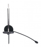 Manhattan Mono USB-Headset - Ohraufliegendes Design (On-Ear) - Ohrmuschel einseitig - kabelgebunden - USB-A-Stecker - integrierte Lautstärkeregelung - verstellbares Mikrofon - schwarz - Kopfhörer - Kopfband - Büro/Callcenter - Schwarz - Monophon - Knopf