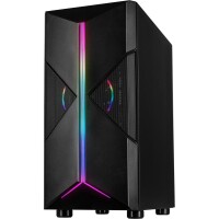 Inter-Tech IT-3306 CAVY - Tower - PC - Schwarz - ATX - ITX - micro ATX - Acryl - Multi