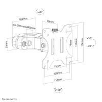 Neomounts FL40-430BL11 Screen Pole Clamp/Truss Mount 1...