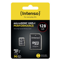 Intenso microSDHC 128GB Class 10 UHS-I U1 Performance -...