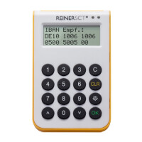 ReinerSCT Reiner SCT cyberJack one - Weiß - Gelb - LCD - 5 V - 68 mm - 114 mm - 12 mm