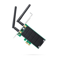 TP-LINK AC1200 Dualband-PCI-Express-WLAN-Adapter - Eingebaut - Kabellos - PCI Express - WLAN - 867 Mbit/s - Schwarz - Grün