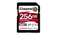 Kingston 256GB Canvas React Plus SDXC UHS-II 300R/260W U3...