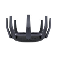 ASUS RT-AX89X AX6000 AiMesh - Wi-Fi 6 (802.11ax) - Dual-Band (2,4 GHz/5 GHz) - Eingebauter Ethernet-Anschluss - 3G - Schwarz - Tabletop-Router