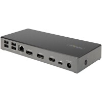 StarTech.com USB-C Dock - Triple 4K Monitor USB Typ-C Docking Station - 100W Power Deliver