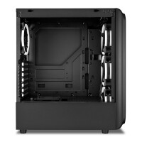 Sharkoon TK5M RGB ATX - Desktop - PC - Schwarz - ATX - micro ATX - Mini-ITX - Metall - Kunststoff - Gehärtetes Glas - Multi