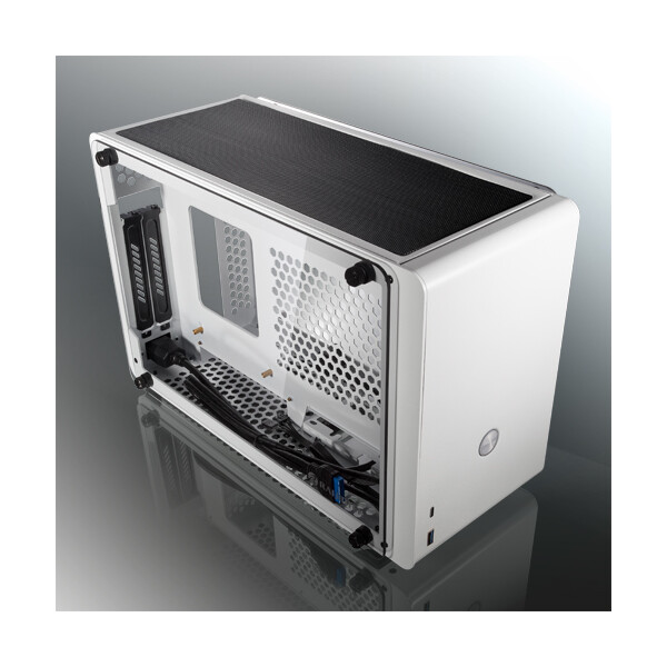 RAIJINTEK Ophion Mini-ITX Gehäuse Tempered Glass - weiß - Gehäuse - Mini-ITX