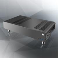 RAIJINTEK Pan Slim Mini-ITX Gehäuse - schwarz - Gehäuse - Mini-ITX