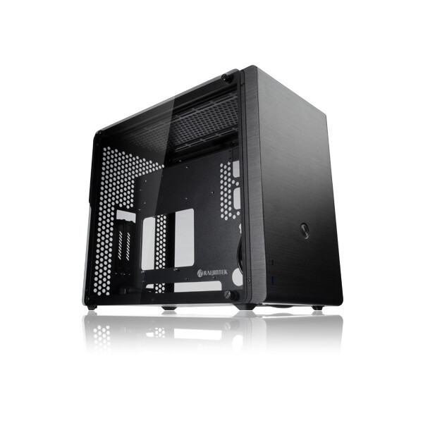 RAIJINTEK Ophion M Evo Aluminium Micro-ATX Case - Black - Gehäuse