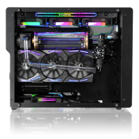 RAIJINTEK Ophion M Evo Aluminium Micro-ATX Case - Black - Gehäuse