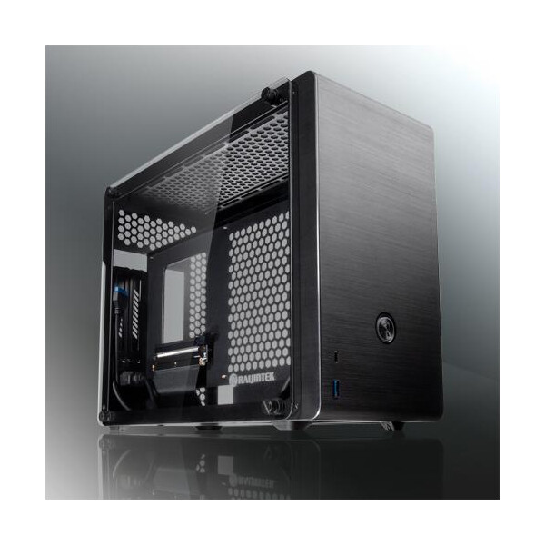 RAIJINTEK Ophion EVO - Small Form Factor (SFF) - PC - Aluminium - Gehärtetes Glas - Schwarz - Transparent - Mini-ITX - 9 cm