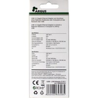 Inter-Tech ARGUS IT-811 - Schwarz - Realtek RTL8153 - 25 mm - 230 mm - 17 mm - 25 g