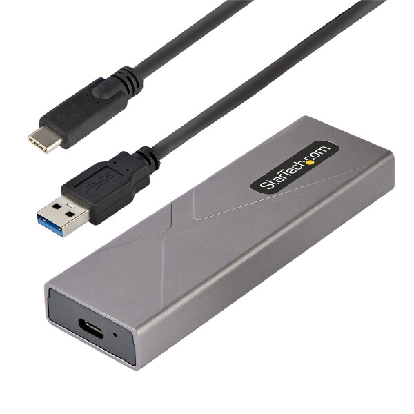 StarTech.com USB-C M.2 Externes Gehäuse für NVMe und SATA M.2 - USB-C/USB-A auf M.2 NVMe/S