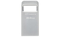 Kingston DataTraveler 64GB Micro 200MB/s Metal USB 3.2 Gen 1 - 64 GB - USB Typ-A - 3.2 Gen 1 (3.1 Gen 1) - 200 MB/s - Ohne Deckel - Silber