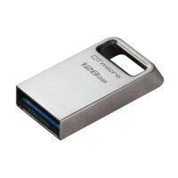 Kingston DataTraveler 128GB Micro 200MB/s Metal USB 3.2 Gen 1 - 128 GB - USB Typ-A - 3.2 Gen 1 (3.1 Gen 1) - 200 MB/s - Ohne Deckel - Silber