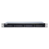 QNAP TS-431XeU - NAS - Rack (1U) - Annapurna Labs - Alpine AL-314 - Schwarz - Edelstahl