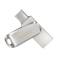 SanDisk Ultra Dual Drive Luxe - 128 GB - USB Type-A / USB Type-C - 3.2 Gen 1 (3.1 Gen 1) - 150 MB/s - Drehring - Edelstahl