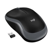Logitech M185 - Beidhändig - Optisch - RF Wireless - 1000 DPI - Grau