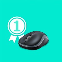 Logitech M185 - Beidhändig - Optisch - RF Wireless - 1000 DPI - Grau