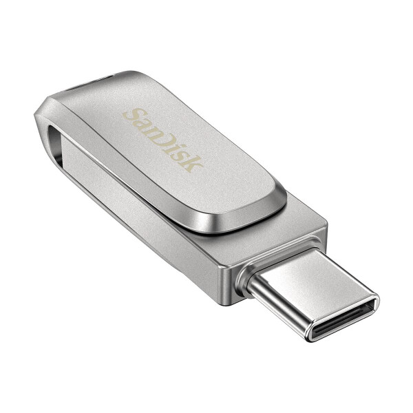 SanDisk Ultra Dual Drive Luxe - 32 GB - USB Type-A / USB Type-C - 3.2 Gen 1 (3.1 Gen 1) - 150 MB/s - Drehring - Edelstahl