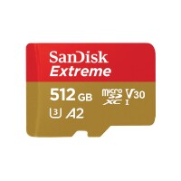 SanDisk Extreme - 512 GB - MicroSDHC - Klasse 10 - UHS-I...