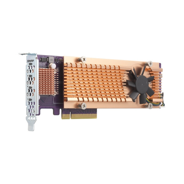 QNAP QM2-4P-384 - PCIe - PCIe - PCIe 3.0 - Aktiv - 1 Lüfter - 68,9 mm