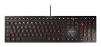 Cherry KC 6000 SLIM Kabelgebundene Tastatur - Schwarz - USB (QWERTZ - DE) - Volle Größe (100%) - Kabelgebunden - USB - QWERTZ - Schwarz
