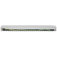 Intellinet 24-Port Cat6a Patchpanel - geschirmt - FTP - 1 HE - Klemmleisten mit 90 Grad abgewinkelten Kabeleinführungen - grau - IEEE 802.3,IEEE 802.3ab,IEEE 802.3u - Gigabit Ethernet - Cat6a - F/UTP (FTP) - 22/24 - Grau