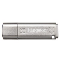 Kingston IronKey 64GB IKLP50 AES USB - w/256bit Encryption - 64 GB - USB Typ-A - 3.2 Gen 1 (3.1 Gen 1) - 145 MB/s - Kappe - Silber