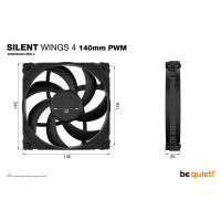 Be Quiet! SILENT WINGS 4 140mm PWM