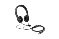 Kensington Classic USB-A Headset mit Mikrofon und Lautstärkeregler - Kabelgebunden - Büro/Callcenter - Kopfhörer - Schwarz