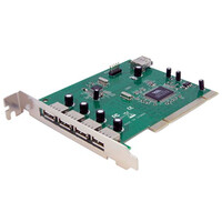 StarTech.com 7 Port USB 2.0 PCI Schnittstellenkarte - PCI/PCI-X - USB 2.0 - PCI 2.2 - Grün - CE - FCC - TAA - REACH - VIA/VLI - VT6212