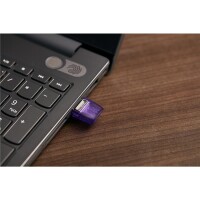 Kingston DataTraveler 256GB microDuo 3C 200MB/s dual USB-A + USB-C - 256 GB - USB Type-A / USB Type-C - 3.2 Gen 1 (3.1 Gen 1) - 200 MB/s - andere - Edelstahl - Violett