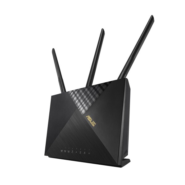 ASUS 4G-AX56 - Wi-Fi 6 (802.11ax) - Dual-Band (2,4 GHz/5 GHz) - Ethernet/LAN - 3G - Schwarz - Tabletop-Router