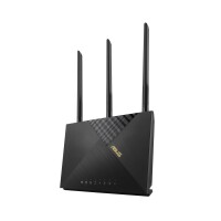 ASUS 4G-AX56 - Wi-Fi 6 (802.11ax) - Dual-Band (2,4 GHz/5 GHz) - Ethernet/LAN - 3G - Schwarz - Tabletop-Router