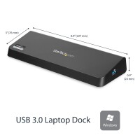 StarTech.com USB 3.0 Dockingstation für zwei Monitore mit HDMI & 4K DisplayPort - USB 3.0