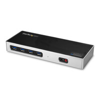 StarTech.com USB-C und USB-A Dock - Dual Monitor 4K 60Hz Dock DisplayPort + HDMI - Hybrid