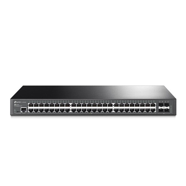 TP-LINK JetStream 48-Port-Gigabit-L2-Managed-Switch mit 4 SFP-Slots - Managed - L2 - Gigabit Ethernet (10/100/1000) - Rack-Einbau - 1U