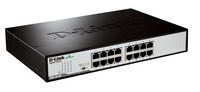 D-Link DGS 1016D - Switch - Kupferdraht 1 Gbps - 16-Port 3 HE - Rack-Modul