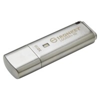 Kingston IronKey 32GB IKLP50 AES USB - w/256bit Encryption - 32 GB - USB Typ-A - 3.2 Gen 1 (3.1 Gen 1) - 145 MB/s - Kappe - Silber
