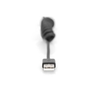 DIGITUS AK-300430-006-S - USB Í Typ A zu USB Í Type C Spring Kabel TPE USB 2.0, PD60W Max; 1m