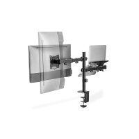 DIGITUS DA-90436 - Montior-Arm mit Notebook-Tablett 17-32", 9 kg. Max,Klemme o. Befestigung+Tülle