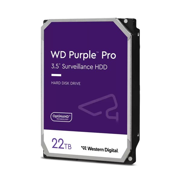 WD Purple Pro - 22 TB - 7200 RPM - 512 MB - 3.5" - Serial ATA III
