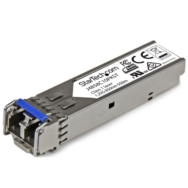 StarTech.com Gigabit Fiber SFP Transceiver Module - HP J4859C Compatible - SM/MM LC with DDM