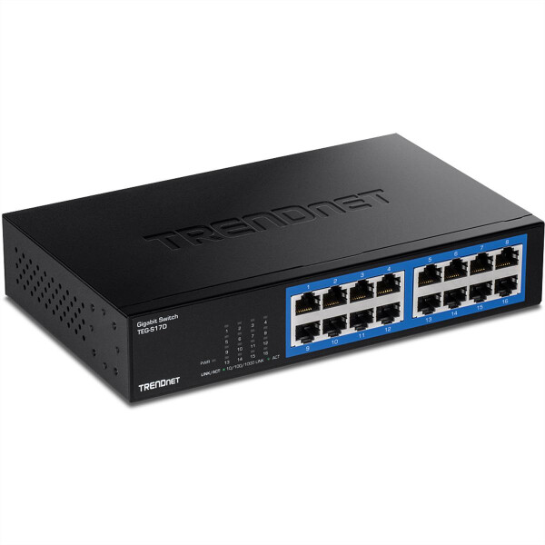 TRENDnet TEG-S17D 16 Port Desktop Switch Gigabit - Switch - 1 Gbps