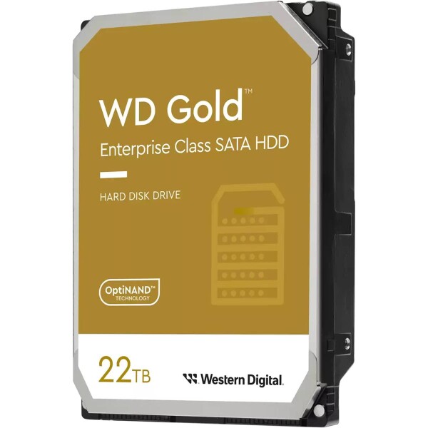 WD Gold - 22 TB - 7200 RPM - 512 MB - 3.5" - Serial ATA III