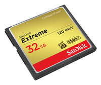 SanDisk 32GB Extreme - 32 GB - Kompaktflash - 120 MB/s -...