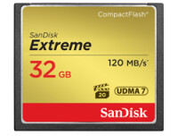 SanDisk 32GB Extreme - 32 GB - Kompaktflash - 120 MB/s - 85 MB/s - Schwarz - Gold - Rot