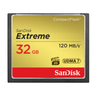 SanDisk 32GB Extreme - 32 GB - Kompaktflash - 120 MB/s - 85 MB/s - Schwarz - Gold - Rot