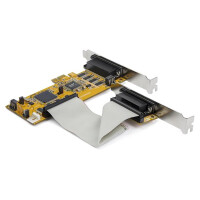 StarTech.com 8 Port Serielle RS232 PCI Express Schnittstellenkarte mit 16550 UART - PCIe - Seriell - Full-height / Low-profile - RS-232 - Gelb - CE - FCC - TAA